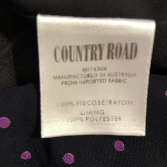 Country Road sheer polka dot rayon dress 8 - Picture 8 of 8